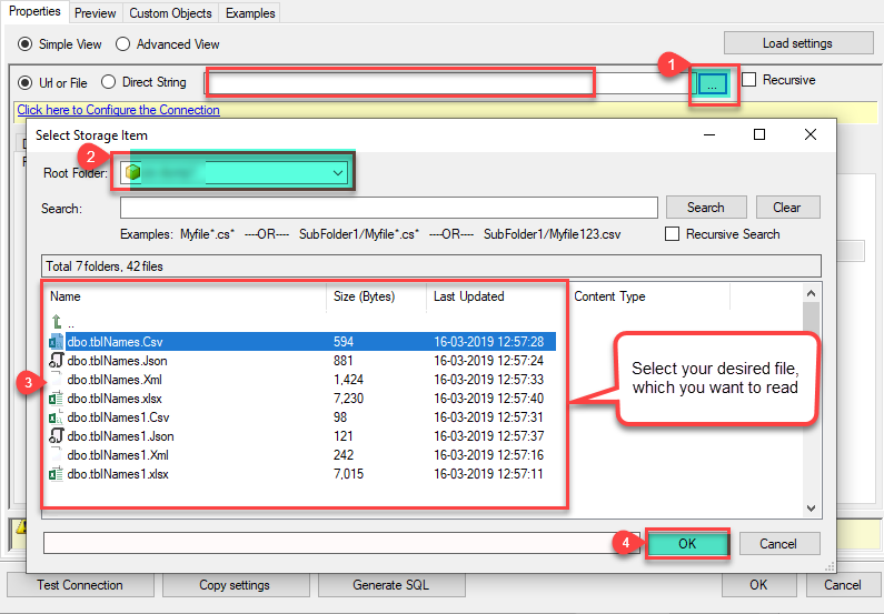 Read FTP/SFTP CSV File data