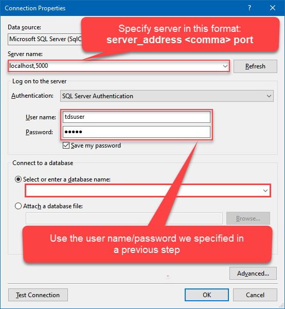 Configuring thoroughly a Data Source to access API data in SSRS project