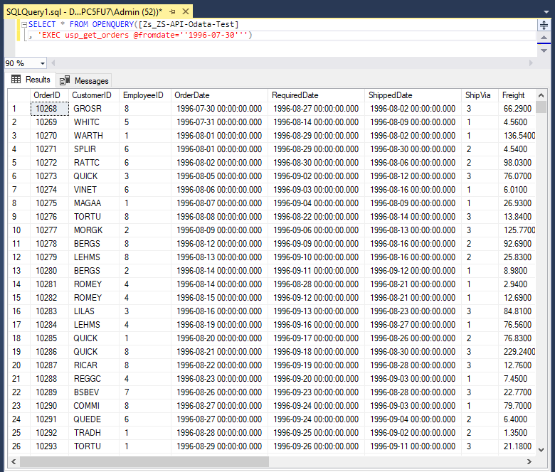 ZappySys Driver - Generate SQL Server Query