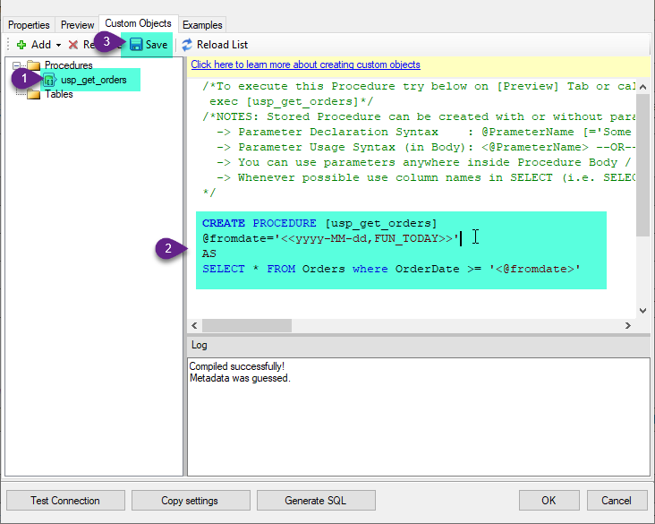 ZappySys Driver - Create Custom Stored Procedure