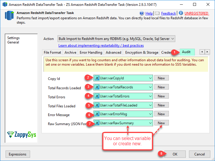 SSIS Amazon AWS Redshift Data Transfer Task