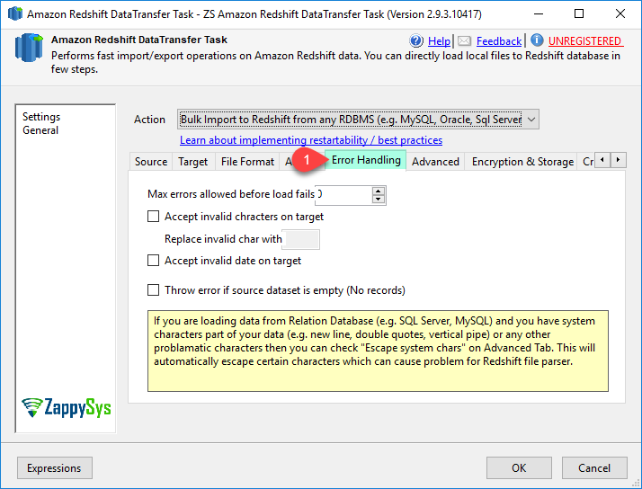 SSIS Amazon AWS Redshift Data Transfer Task