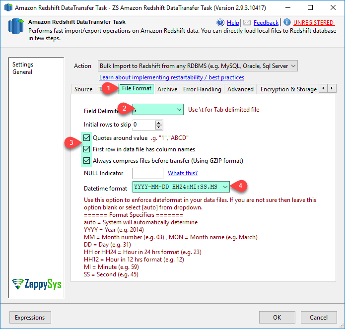 SSIS Amazon AWS Redshift Data Transfer Task