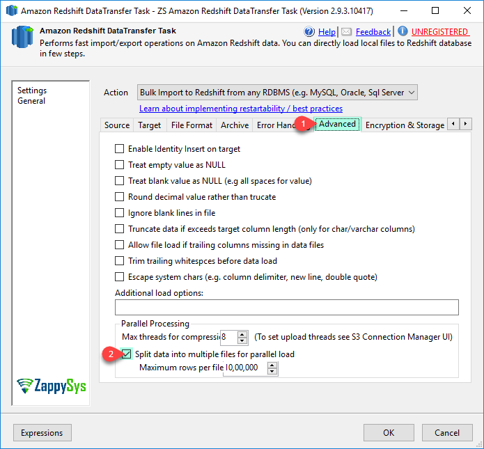SSIS Amazon AWS Redshift Data Transfer Task
