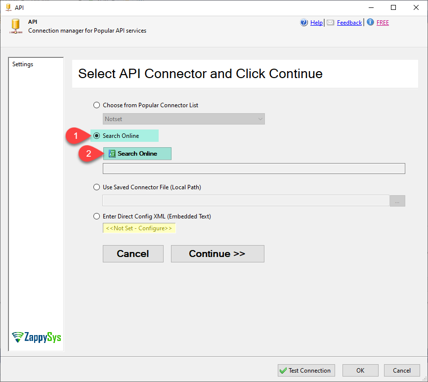 SSIS API Connection Manager - Search Online 