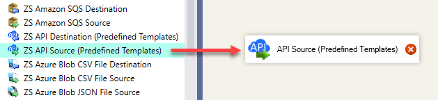 SSIS API Source - Drag and Drop