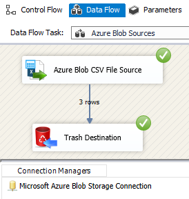 SSIS Azure Blob CSV Source - Redirect Bad Records (Error Handling)