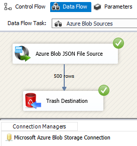 SSIS Azure Blob JSON Source - Redirect Bad Records (Error Handling)