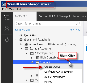 Create Azure Queue - SSIS Azure Queue Destination