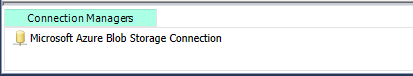 Azure Storage Connection Manager UI - Success