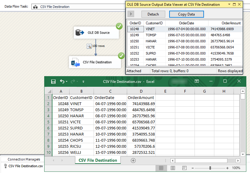 Create new SSIS connection