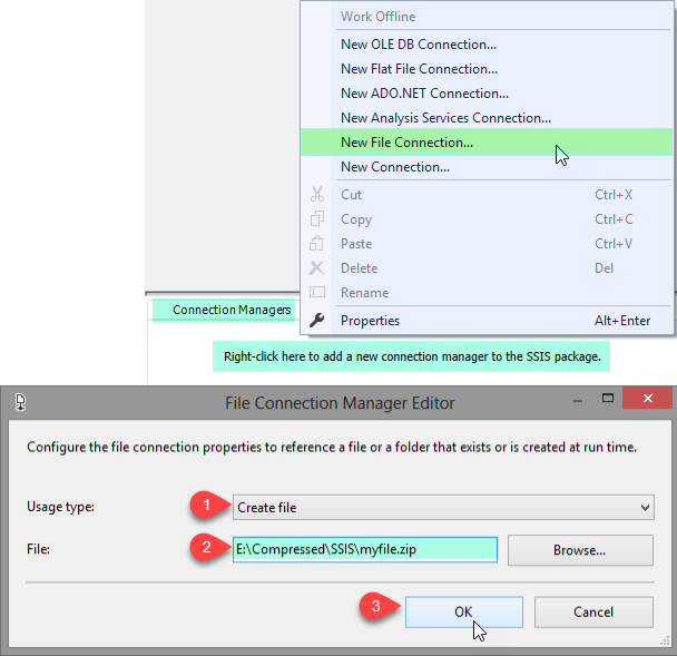 SSIS Download File Task - Connection