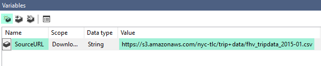 SSIS Download File Task - Variable
