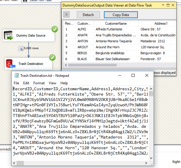 SSIS DummyData Source - Execute