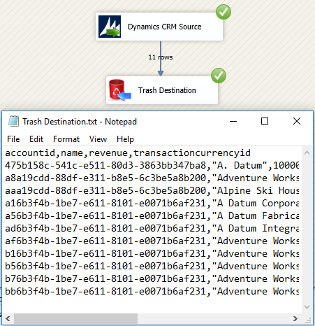 SSIS Dynamics CRM Source - Execute Query mode