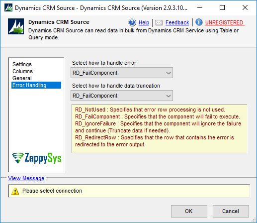 SSIS Dynamics CRM Source - Setting UI