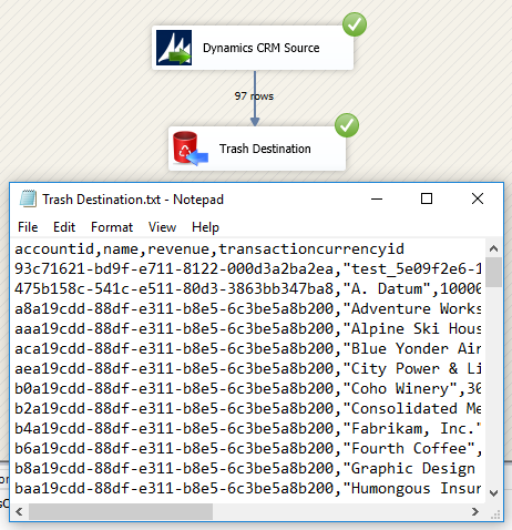 SSIS Dynamics CRM Source - Execute Table mode