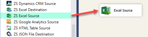 SSIS Excel Source - Drag and Drop