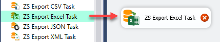 SSIS Export to Excel File Task - Drag and Drop