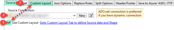 SSIS Export JSON File Task - JSON Layout Editor