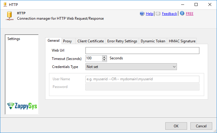 HTTP Connection - Setting UI