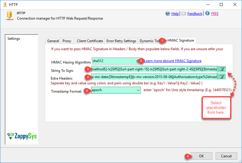HTTP Connection - Configure