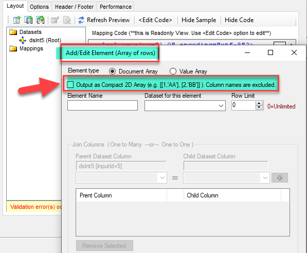 SSIS JSON File Destination - Export as 2D Array