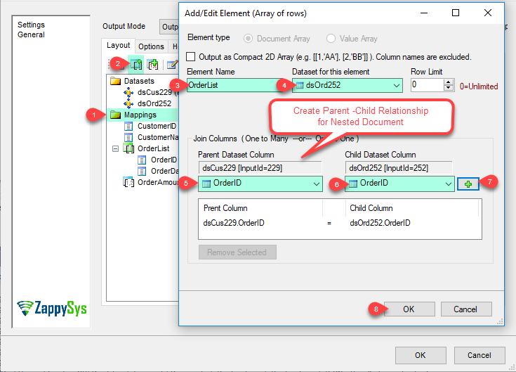 SSIS JSON File Destination - Array