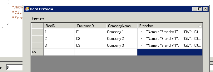SSIS JSON Source Adpater - JSONPath filter