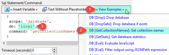 MongoDB get table list as ADO.net recordset variable (Used with ForEachLoop)
