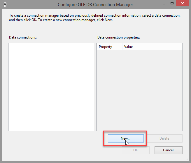 SSIS Export to CSV File Task - Connection
