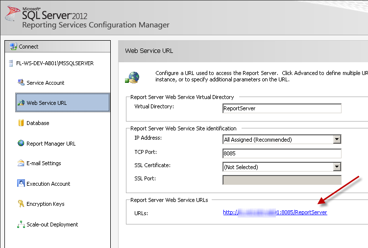 How to find report server url in SQL Server 2005, 2008, 2008 R2 or 2012 