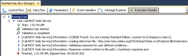 SSIS REST Api Web Service Task - Advanced settings (Compression, SSL/TLS Protocol, Timeout
