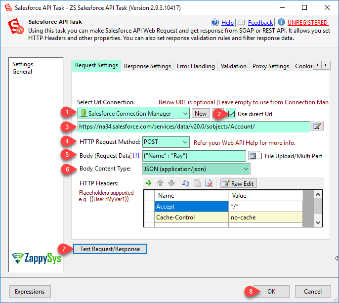 SSIS Salesforce API Task - POST JSON/XML