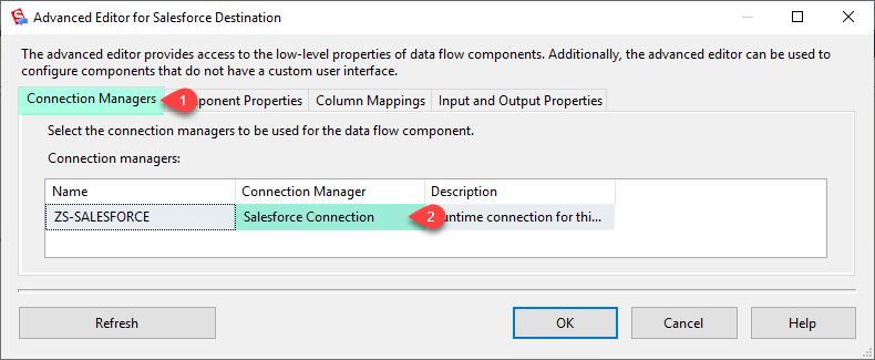 SSIS SalesForce Destination - Connection Manager