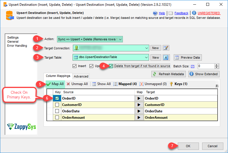 SSIS upsert synchronization