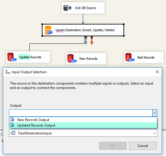 SSIS Trash destination