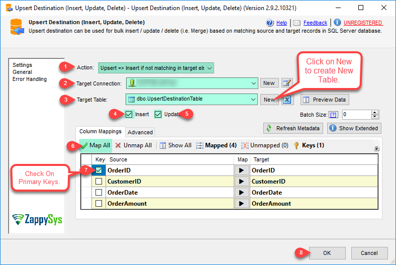 SSIS SQL Upsert option