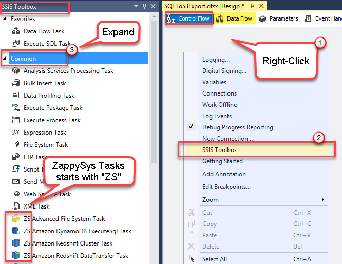 view-ssis-toolbox